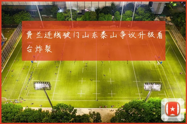 费兰连线破门山东泰山争议升级看台炸裂